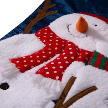 Load image into Gallery viewer, 36"L Velvet 3D Snowman Oversized Stocking