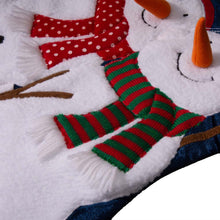 Load image into Gallery viewer, 36"L Velvet 3D Snowman Oversized Stocking