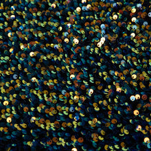 Load image into Gallery viewer, 48"D Navy Blue Sequin Christmas Tree Skirt