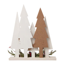 Load image into Gallery viewer, 14"H Wooden Christmas Tree Table Décor