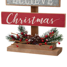 Load image into Gallery viewer, 20"H Wooden Sign Table Tree Décor