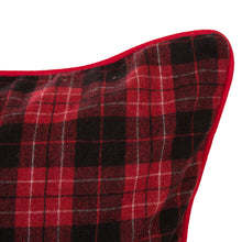Load image into Gallery viewer, 2PK Farmhouse Red & Black Plaid Pillow Cover