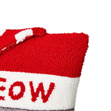 Load image into Gallery viewer, 14"L Hooked 3D Cat Meow Throw Pillow