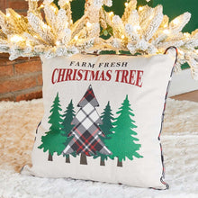 Load image into Gallery viewer, 18"L Farm Fresh Heavy Cotton Christmas Tree Throw Pillow