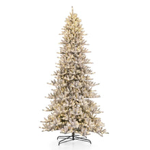 Load image into Gallery viewer, 11ft Pre-Lit Snow Flocked Slim Fir Artificial Christmas Tree with 950 Warm White Lights