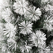 Load image into Gallery viewer, 5ft Pre-Lit Snow Flocked Pine Artificial Christmas Porch Tree with 150 Warm White Lights