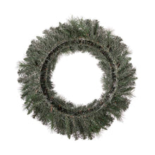 Load image into Gallery viewer, 30"D Pre-Lit Glittered Pine Cone Christmas Wreath with 50 Warm White Lights
