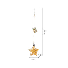 Load image into Gallery viewer, 25.75"H 3 Pack Christmas Glass Star Ornaments with String Lights