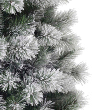 Load image into Gallery viewer, 7.5ft Pre-Lit Snow Flocked Pencil Pine Artificial Christmas Tree with 350 Warm White Lights