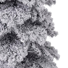 Load image into Gallery viewer, 7.5ft Pre-Lit Snow Flocked Layered Spruce Artificial Christmas Tree with 350 Warm White Lights