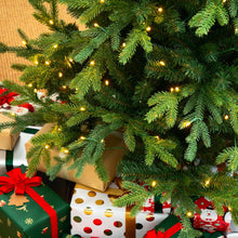 Load image into Gallery viewer, 7.5ft Pre-Lit Green Pencil Pine Artificial Christmas Tree with 450 Warm White Lights