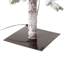 Load image into Gallery viewer, 7ft Deluxe Pre-Lit Snow Flocked Pine Artificial Christmas Tree with 400 Warm White Lights