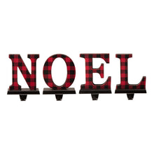Load image into Gallery viewer, Metal "NOEL" Christmas Stocking Holder Set of 4