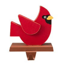 Load image into Gallery viewer, 6.3"H Wooden Christmas Red Bird Stocking Holder