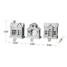 Load image into Gallery viewer, 7"H Galvanized House Stocking Holders, Set of 3