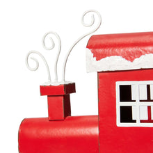Load image into Gallery viewer, 8.5"H Wooden Metal Christmas Train Stocking Holders, Set of 4