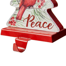 Load image into Gallery viewer, 7"H Wooden Christmas Cardinal Stocking Holders, Set of 2