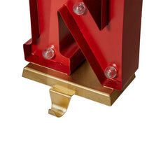 Load image into Gallery viewer, 8.5"H Metal "NOEL" Christmas Stocking Holders with LED Lights, Set Of 4