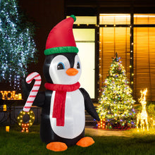 Load image into Gallery viewer, 8 ft Lighted Inflatable Penguin Decor
