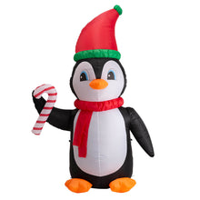 Load image into Gallery viewer, 8 ft Lighted Inflatable Penguin Decor