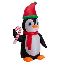 Load image into Gallery viewer, 8 ft Lighted Inflatable Penguin Decor