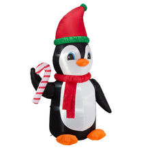 Load image into Gallery viewer, 8 ft Lighted Inflatable Penguin Decor