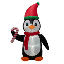 Load image into Gallery viewer, 8 ft Lighted Inflatable Penguin Decor