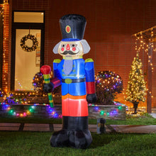 Load image into Gallery viewer, 8 ft Lighted Inflatable Nutcracker Décor