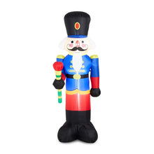 Load image into Gallery viewer, 8 ft Lighted Inflatable Nutcracker Décor