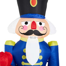 Load image into Gallery viewer, 8 ft Lighted Inflatable Nutcracker Décor