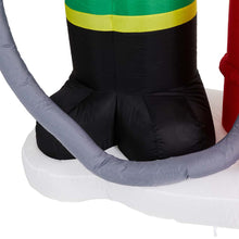 Load image into Gallery viewer, 7 ft Lighted Inflatable Nutcracker Fire Fighter with Puppy Dog Décor