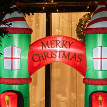 Load image into Gallery viewer, 10 ft Lighted Inflatable Arch Gate with Soldiers Décor