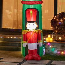 Load image into Gallery viewer, 10 ft Lighted Inflatable Arch Gate with Soldiers Décor