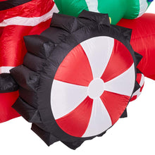 Load image into Gallery viewer, 11 ft Lighted Inflatable Santa on Tractor Décor