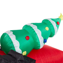 Load image into Gallery viewer, 11 ft Lighted Inflatable Santa on Tractor Décor