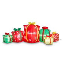 Load image into Gallery viewer, 8 ft Length Lighted Inflatable Gift Boxes Décor