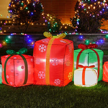 Load image into Gallery viewer, 8 ft Length Lighted Inflatable Gift Boxes Décor