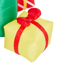 Load image into Gallery viewer, 8 ft Length Lighted Inflatable Gift Boxes Décor