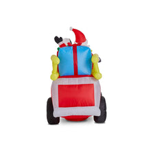Load image into Gallery viewer, 7 ft Lighted Inflatable Santa in Truck Décor