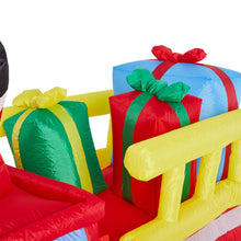 Load image into Gallery viewer, 7 ft Lighted Inflatable Santa in Truck Décor