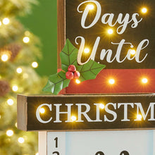 Load image into Gallery viewer, 15"H Wooden Christmas Snowman Countdown Calendar