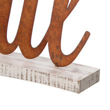 Load image into Gallery viewer, 30"L Fall Wooden/Metal Thankful Decor