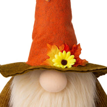 Load image into Gallery viewer, 24"H Fall Fabric Gnome Standing Decor