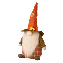 Load image into Gallery viewer, 24"H Fall Fabric Gnome Standing Decor