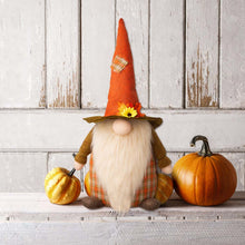 Load image into Gallery viewer, 24"H Fall Fabric Gnome Standing Decor