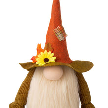Load image into Gallery viewer, 24"H Fall Fabric Gnome Shelf Sitter Decor