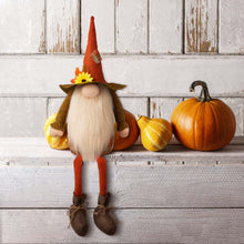 Load image into Gallery viewer, 24"H Fall Fabric Gnome Shelf Sitter Decor