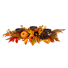 Load image into Gallery viewer, 24"L Metal Candle Holder or Centerpiece with Sunflower Floral