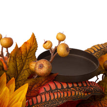 Load image into Gallery viewer, 24"L Metal Candle Holder or Centerpiece with Sunflower Floral