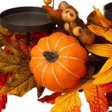 Load image into Gallery viewer, 24"L Metal Candle Holder or Centerpiece with Sunflower Floral